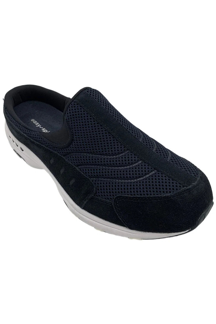Easy Spirit Women's Traveltime Slipper Navy/White - Wide